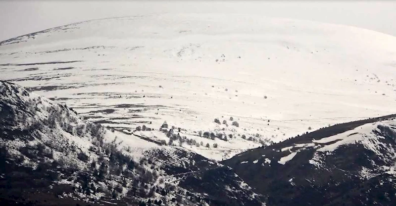 Posof’ta dağlara kar yağdı
