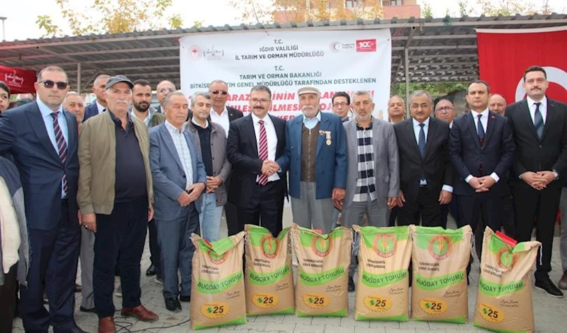 Iğdır’da çiftçilere yüzde 75 hibeli tohum desteği yapıldı
