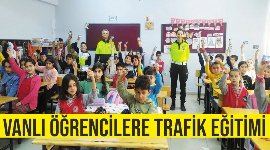 Vanlı öğrencilere trafik eğitimi