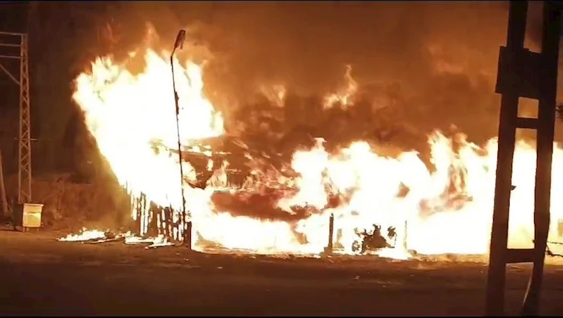 Göle’de kereste fabrikasında yangın
