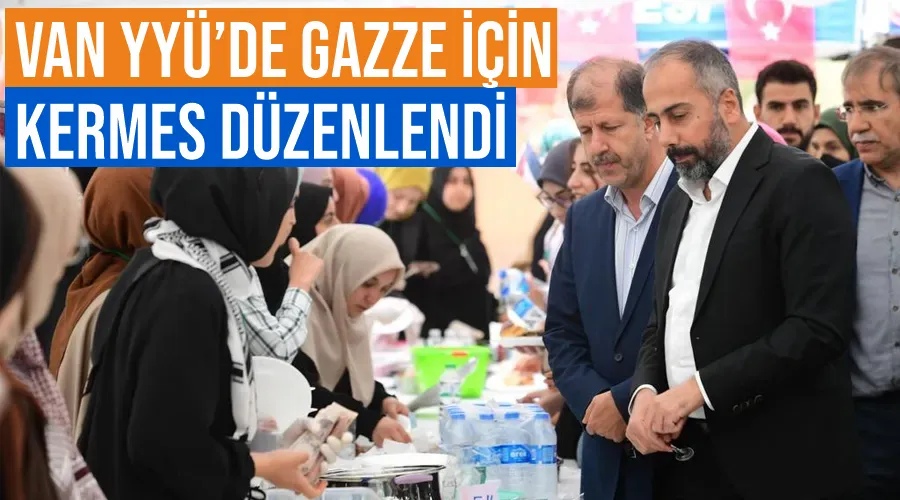 Van YYÜ’de Gazze için kermes düzenlendi