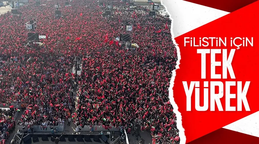 İstanbul Gazze için ayağa kalktı: Büyük İstanbul miting alanı doldu taştı! CANLI İZLE