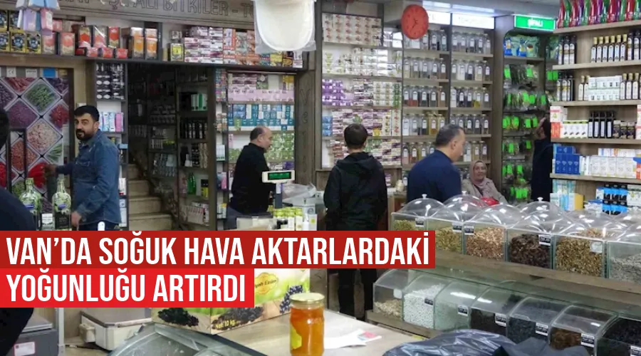 Van’da soğuk hava aktarlardaki yoğunluğu artırdı