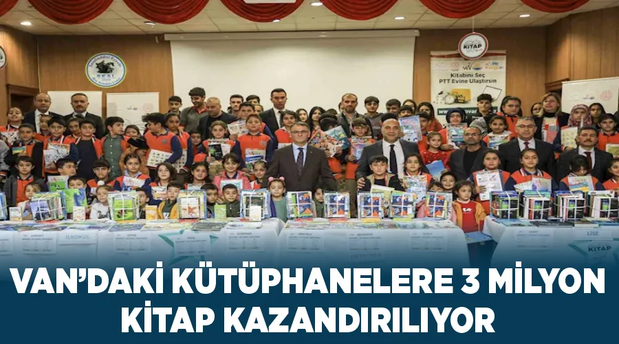 Van’daki kütüphanelere 3 milyon kitap kazandırılıyor