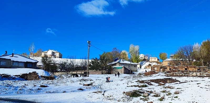 Ahlat’ta mevsimin ilk karı yağdı
