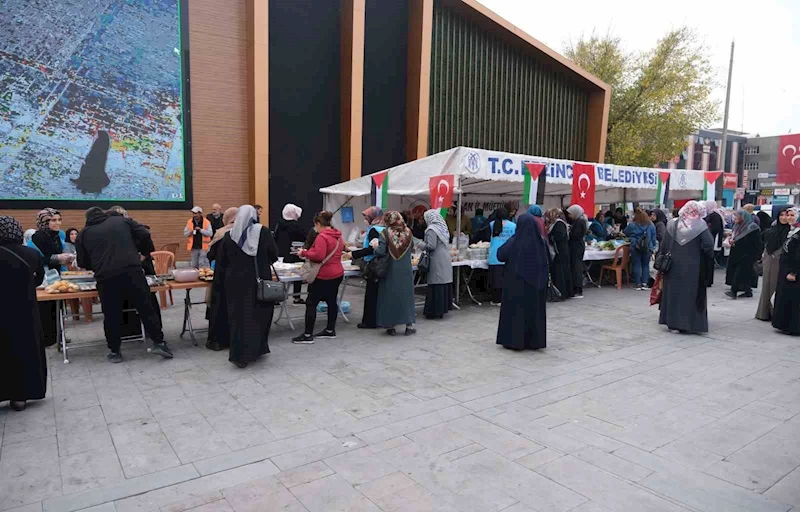 Erzincan’da kurulan hayır çarşısı geliri Filistin’e bağışlanacak
