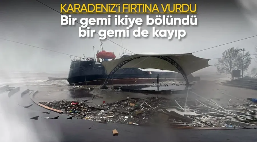Zonguldak Ereğli’de kuru yük gemisi karaya oturdu: 13 mürettebat kurtarıldı