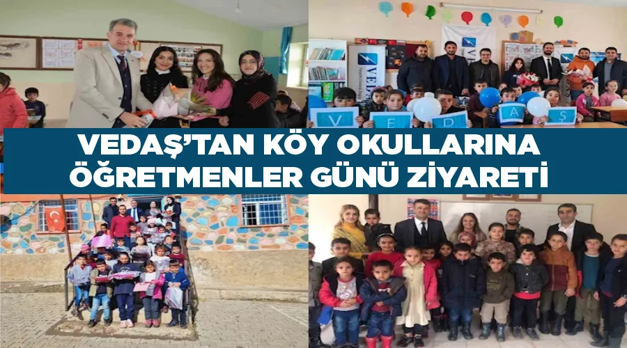 VEDAŞ’tan köy okullarına öğretmenler günü ziyareti