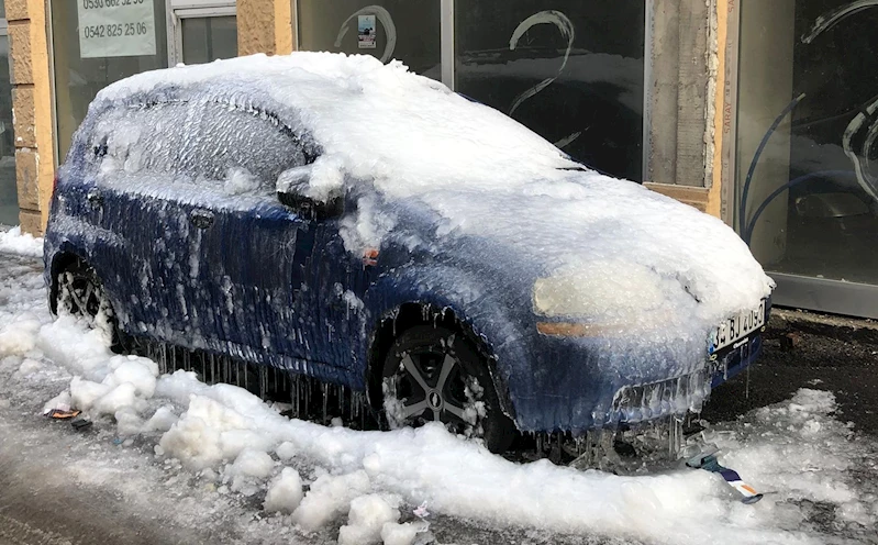 Erzurum’da kutupları aratmayan manzara
