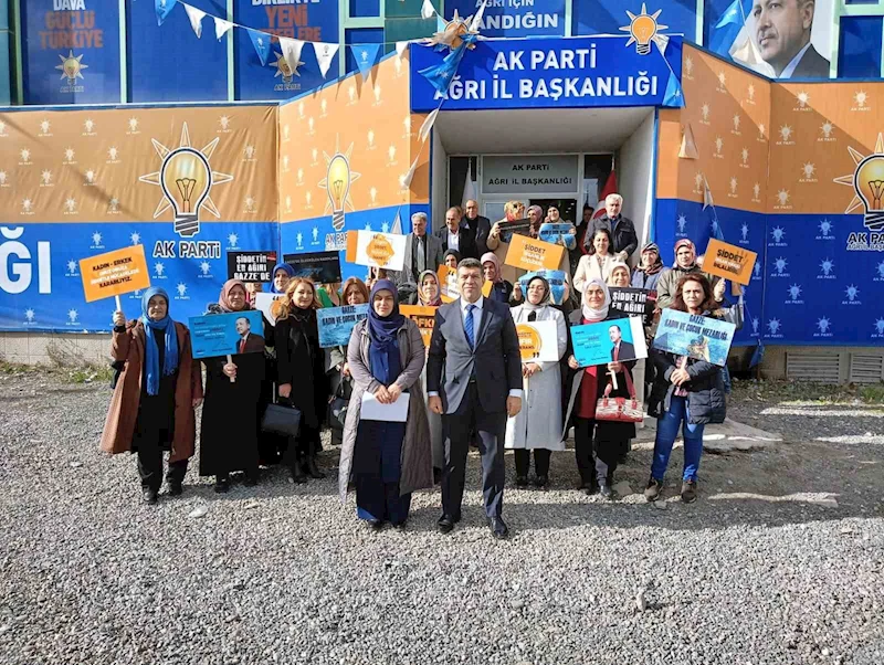 AK Parti Ağrı Kadın Kolları Başkanı Eldem’den Kadına Yönelik Şiddetle Mücadele mesajı
