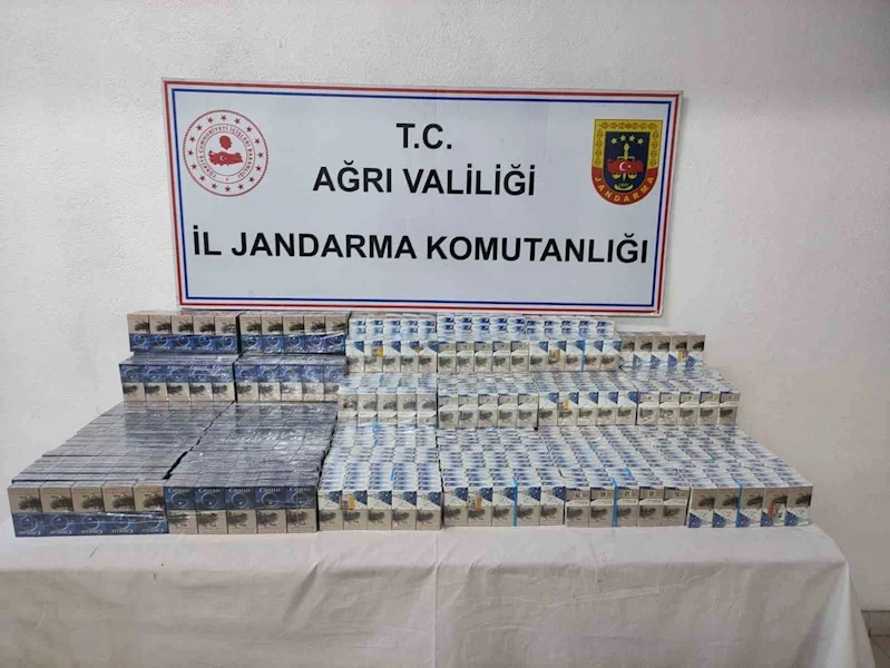 Ağrı’da gümrük kaçağı sigara yakalandı
