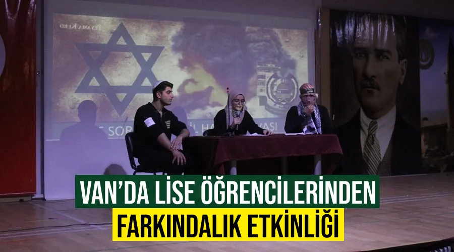 Van’da lise öğrencilerinden farkındalık etkinliği