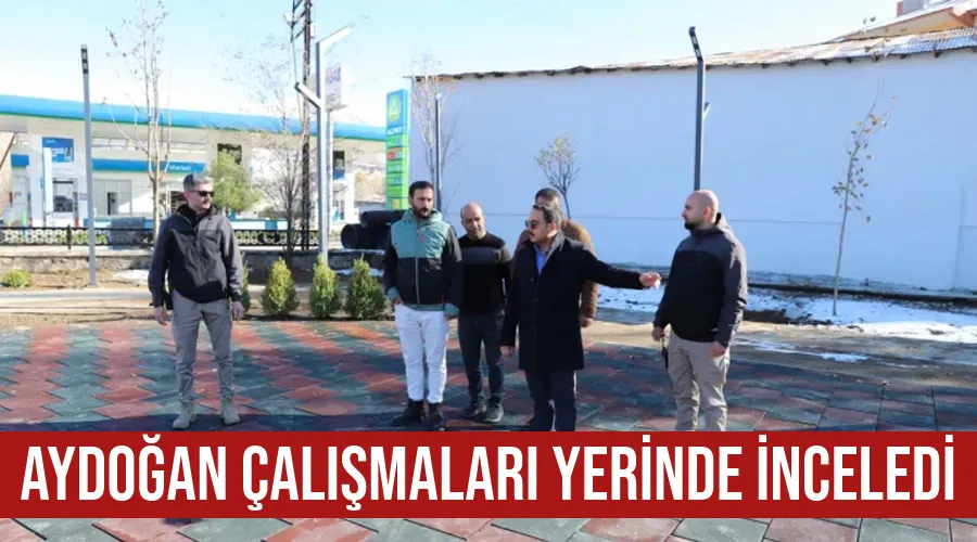 Muradiye Kaymakamı Melih Aydoğan çalışmaları yerinde inceledi