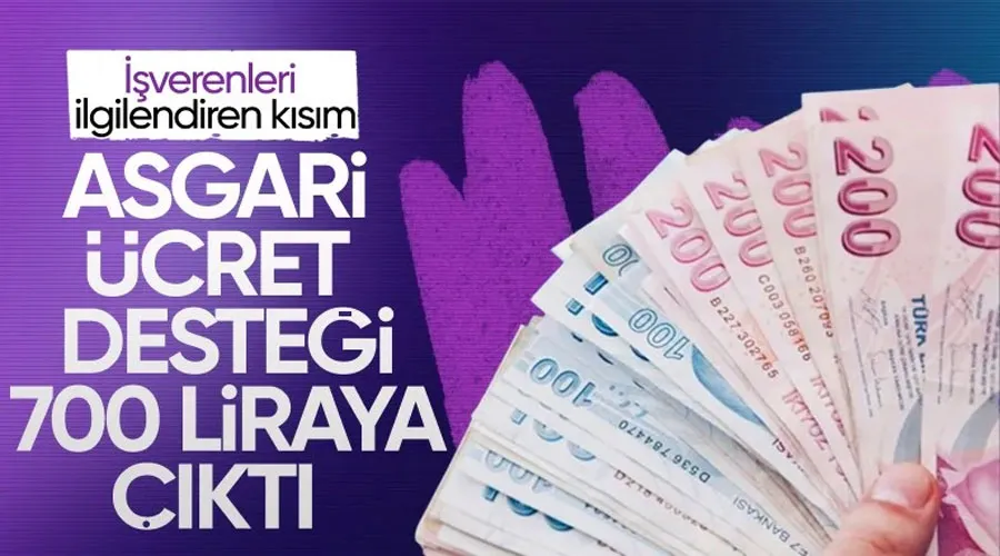 Yeni asgari ücret belli oldu! İşverene verilecek ücret desteği 700 TL