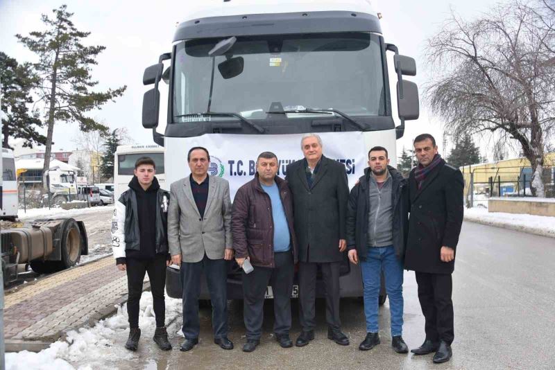 Bozüyük Belediyesi 8’inci yardım aracı yola çıktı
