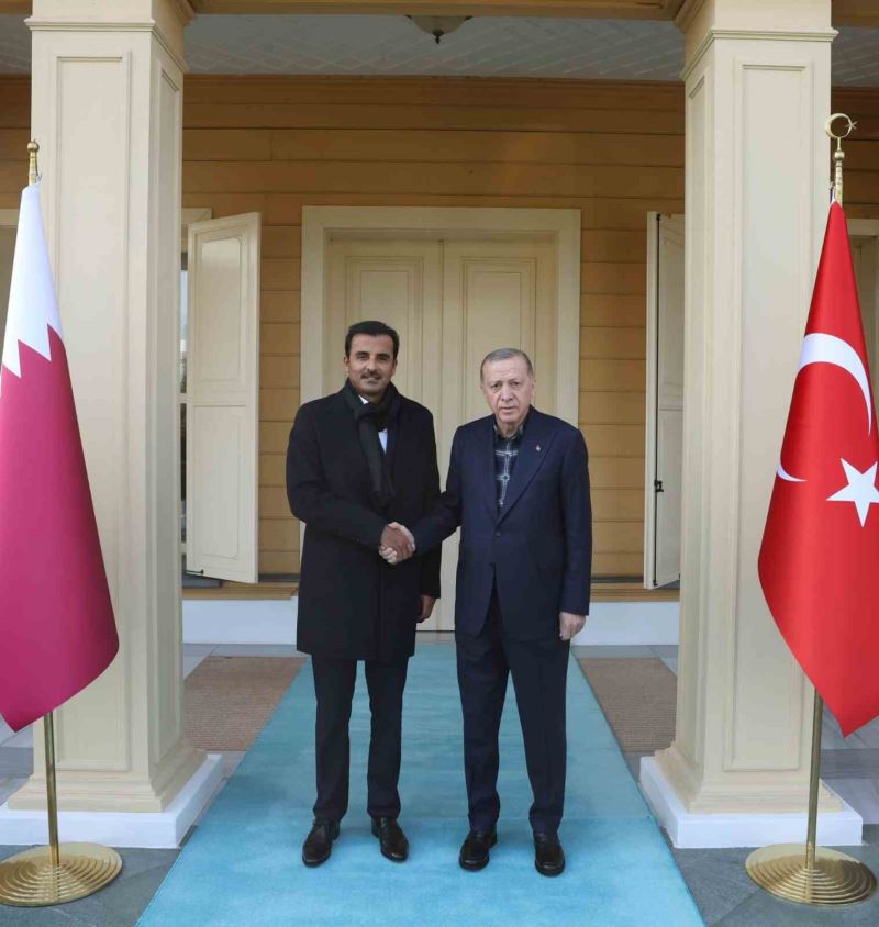 Cumhurbaşkanı Recep Tayyip Erdoğan’ın Katar Emiri Al Sani ile görüşmesi başladı
