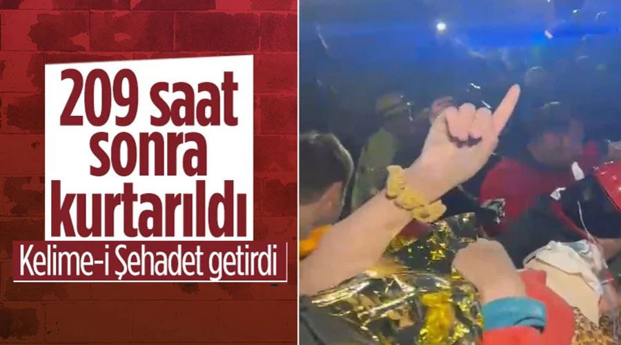 209 saat sonra çıkartılan baba ve kızının enkaz altındaki görüntüleri ortaya çıktı