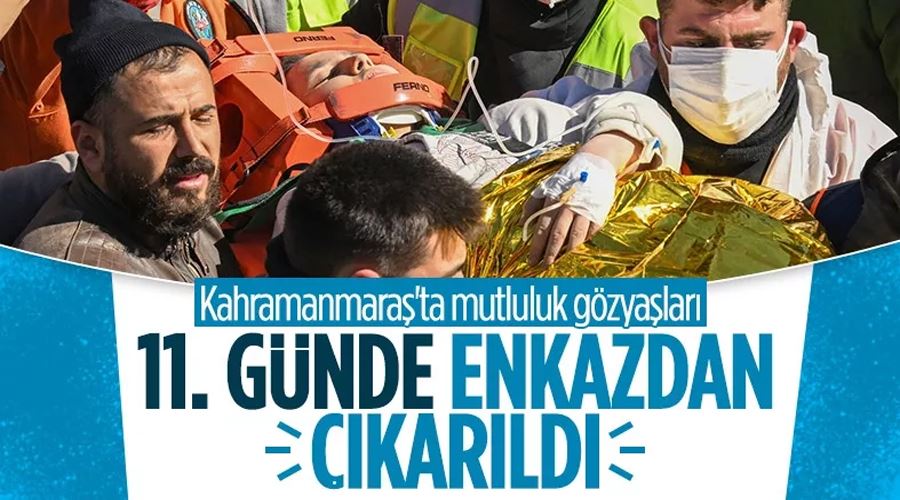 Depremin 11. gününde 248. saatte 17 yaşındaki kız enkazdan sağ çıkarıldı