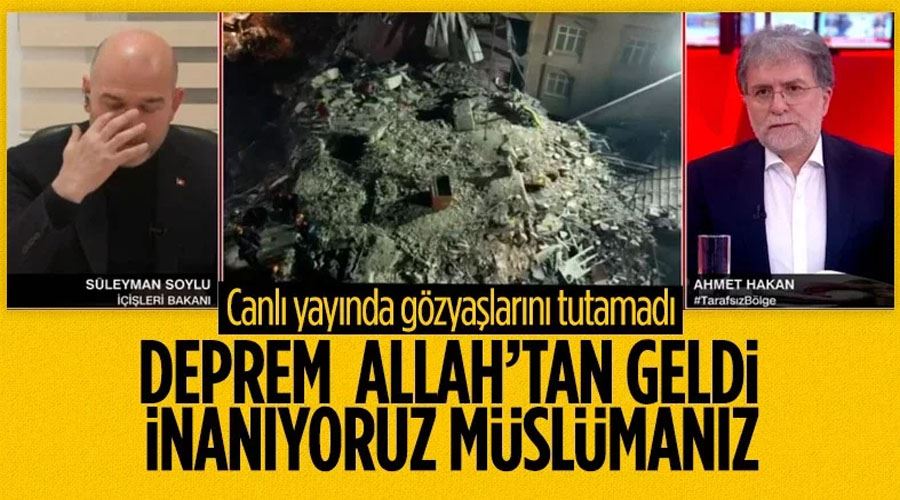 İçişleri Bakanı Süleyman Soylu canlı yayında ağladı