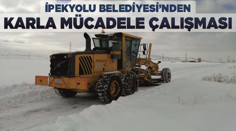 İpekyolu Belediyesi’nden karla mücadele çalışması