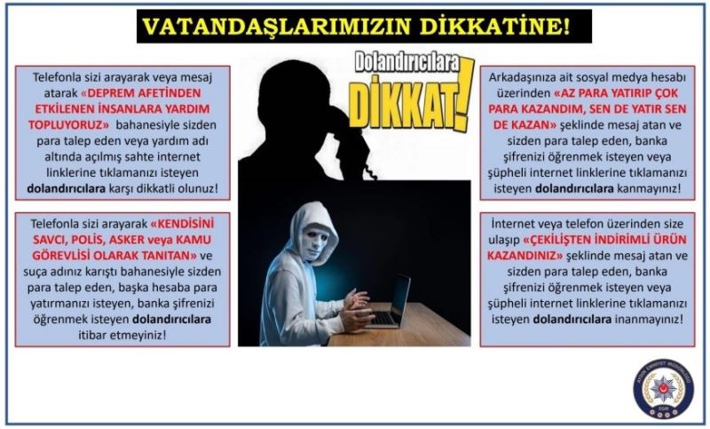 Aydın polisi vatandaşları dolandırıcılara karşı uyardı
