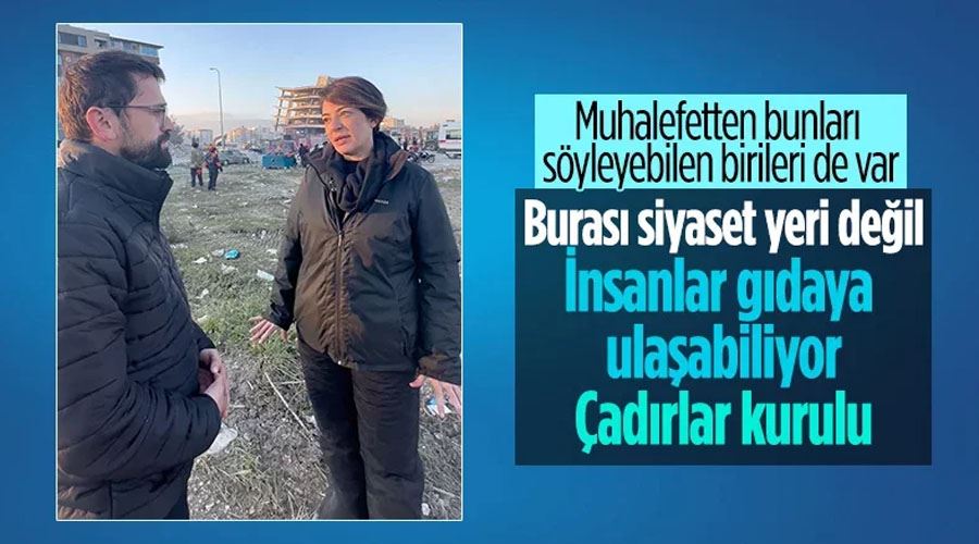 DEVA Partili Essum Aslan enkaz altından AK Partililer çıkarılıyor iddialarına tepki gösterdi