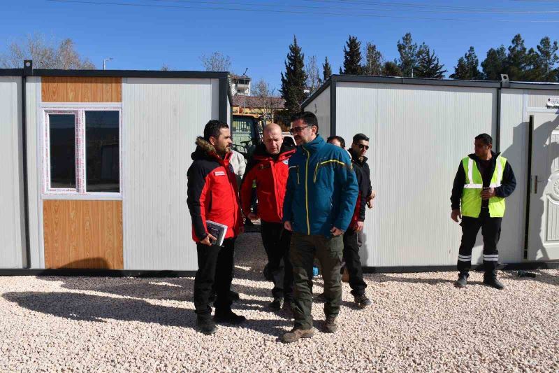 Depremin merkez üssü Pazarcık’a konteyner kent kuruluyor
