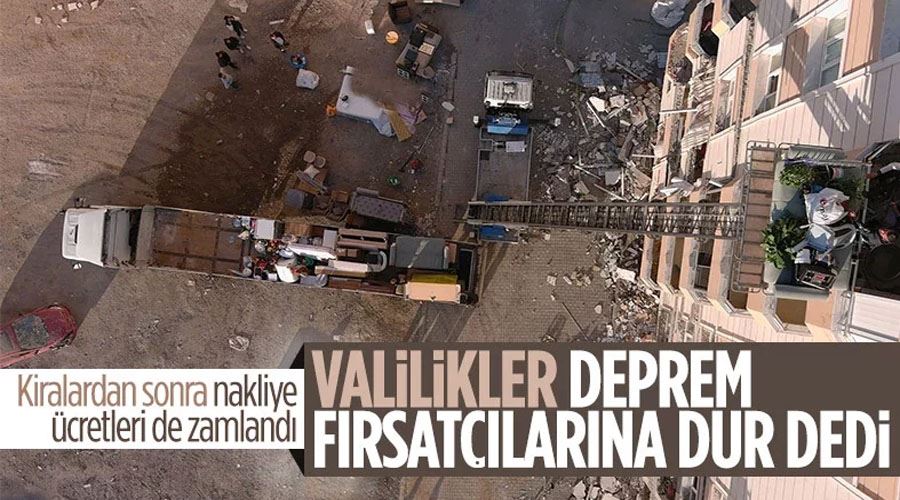 Deprem bölgelerinde ev taşıma fiyatları sabitledi