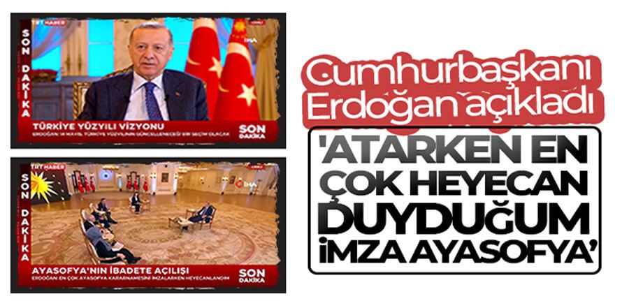 Cumhurbaşkanı Erdoğan: 