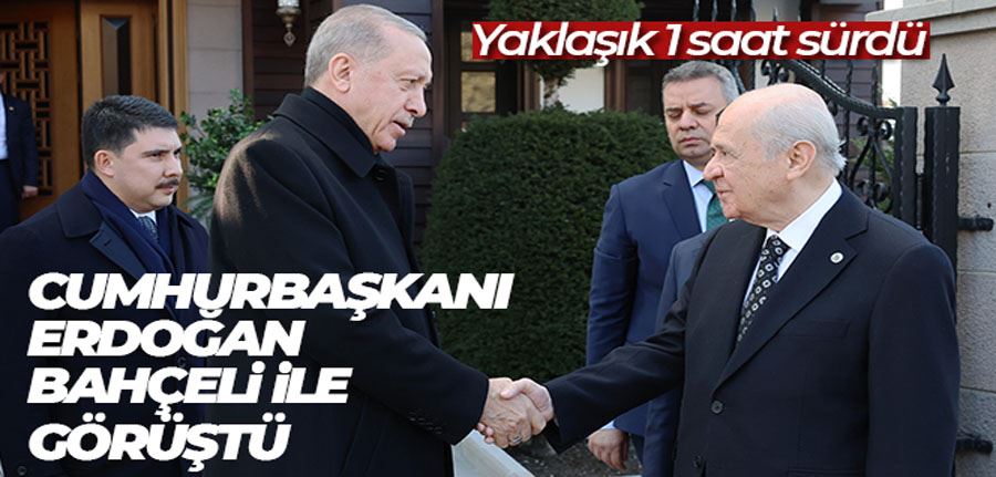 Cumhurbaşkanı Erdoğan, MHP Genel Başkanı Bahçeli
