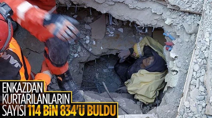 Cumhurbaşkanı Erdoğan: Enkaz altından 114 bin 834 vatandaşımız kurtarıldı