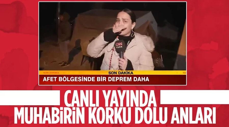 CNN Türk muhabiri yaşanan deprem nedeniyle gözyaşlarına boğuldu