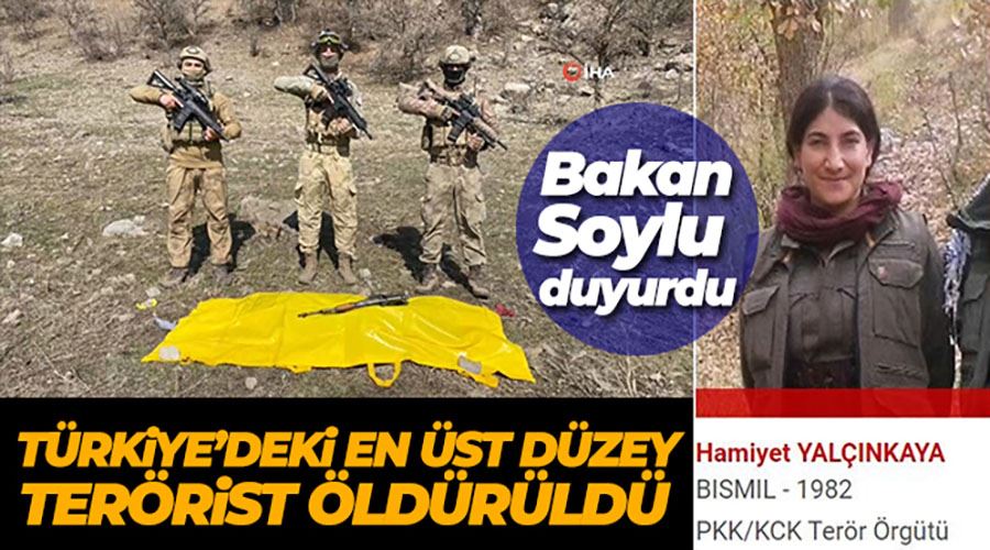 İçişleri Bakanı Süleyman Soylu duyurdu: 1 terörist daha sarı torbada