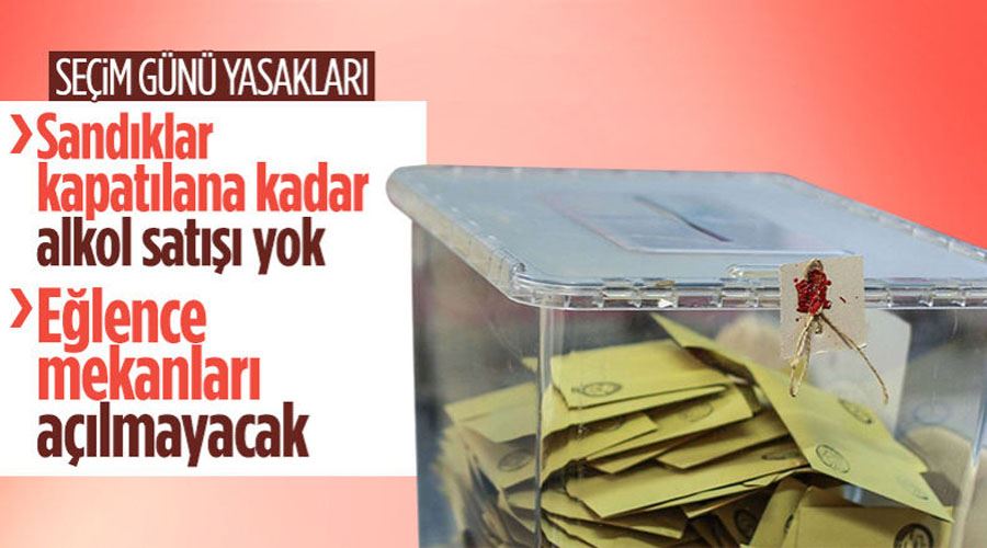 YSK seçim günü alkol satışını yasakladı