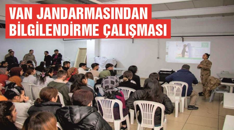 Van jandarmasından bilgilendirme çalışması