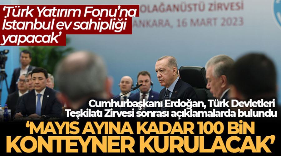 Cumhurbaşkanı Erdoğan: 