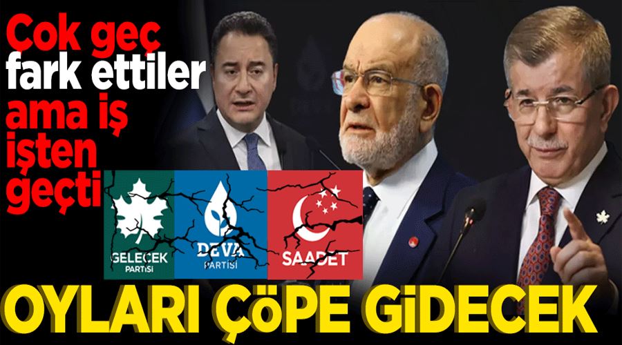 Çok geç fark ettiler! Oyları çöpe gidecek