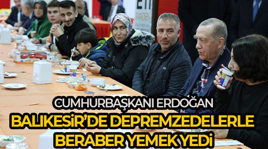 Cumhurbaşkanı Erdoğan, Balıkesir