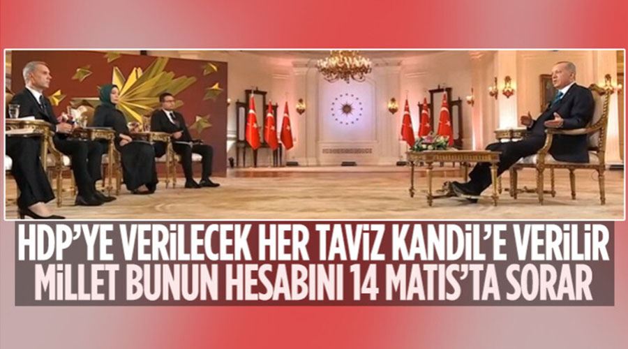 Cumhurbaşkanı Erdoğan: HDP