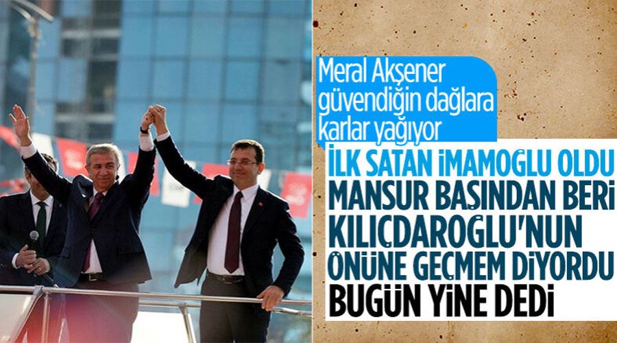 Mansur Yavaş, Cumhurbaşkanı adayı olmayacak