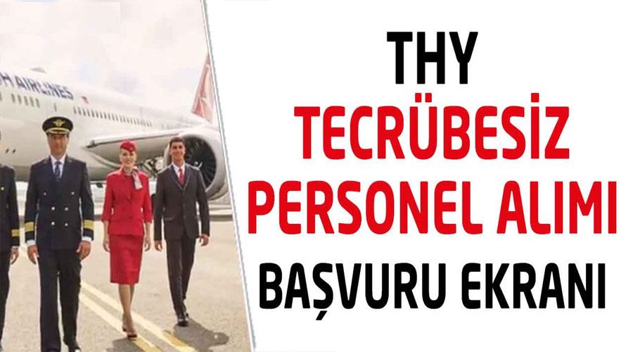 THY çok sayıda tecrübesiz personel alımı başvuru ekranı