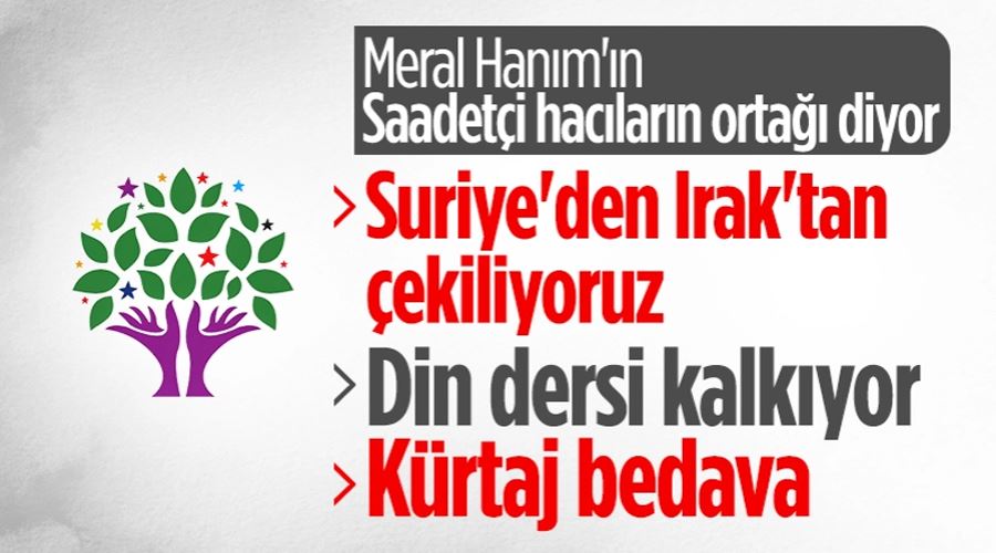 HDP seçim vaatlerini açıkladı: Askeri operasyonlara son vereceğiz