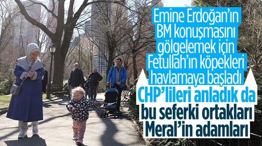 FETÖ’cülerin Emine Erdoğan yalanını, İyi Parti ve CHP trolleri köpürtüyor