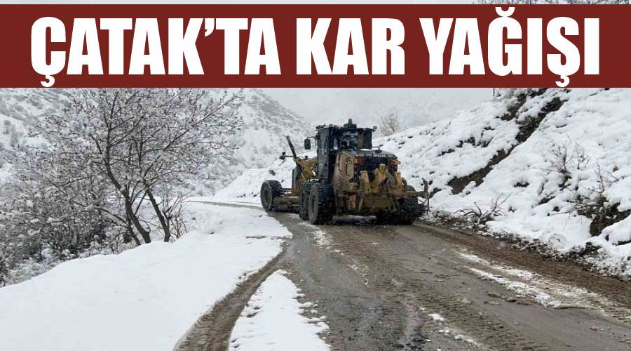 Çatak’ta kar yağışı