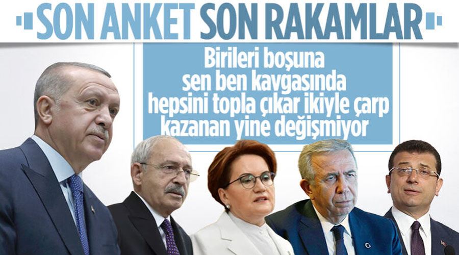 Sayılı günler kala seçim anketi... AK Parti ve Cumhurbaşkanı Recep Tayyip Erdoğan yine zirvede