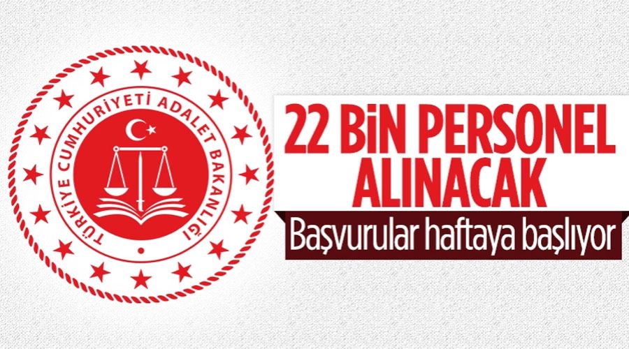 Bekir Bozdağ açıkladı! 22 bin 120 yeni personel alımı yapılacak