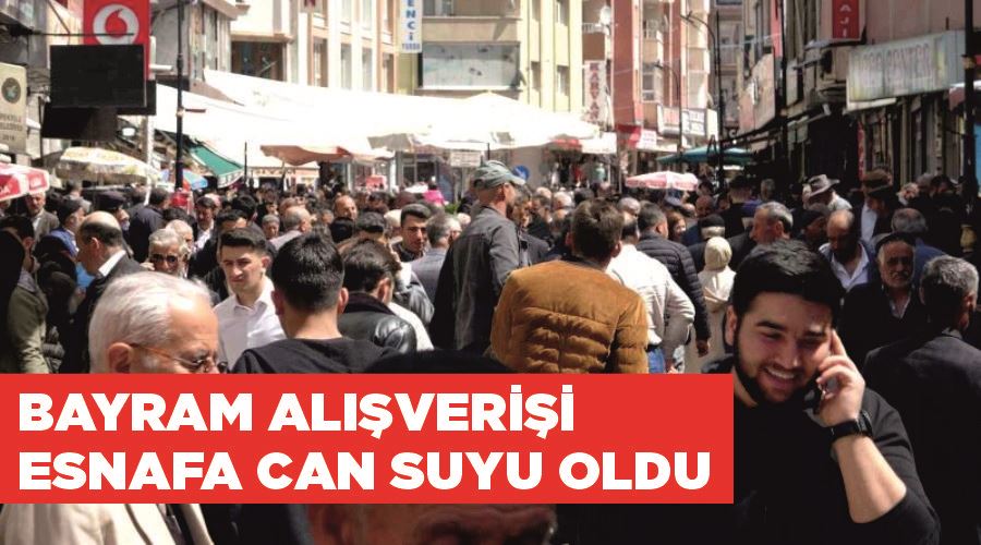 Bayram alışverişi esnafa can suyu oldu