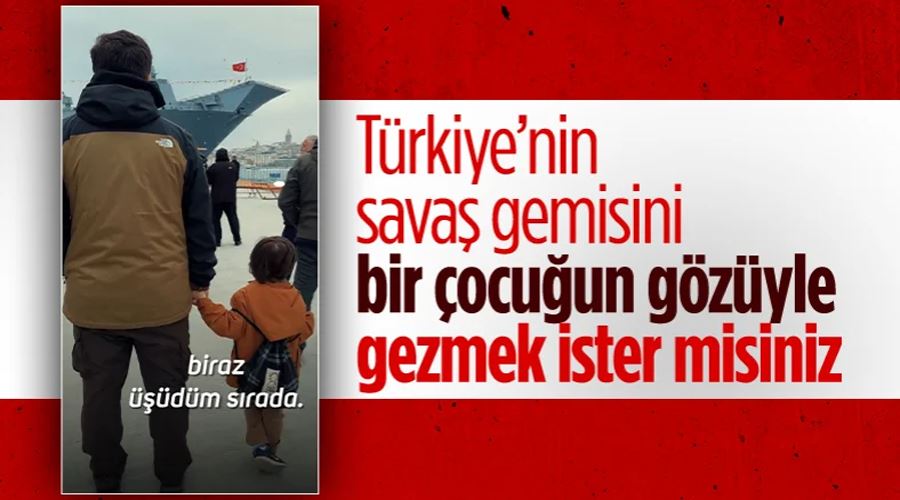 Selçuk Bayraktar paylaştı: Bir çocuğun gözünden TCG Anadolu
