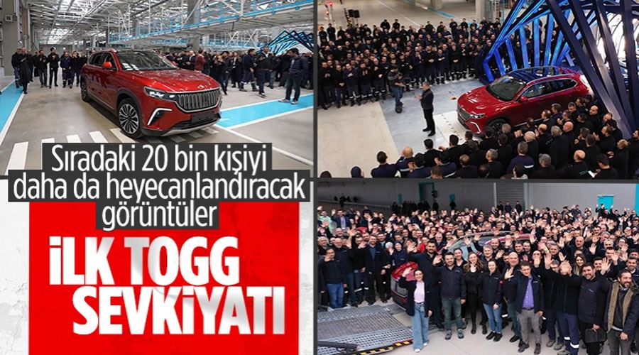 Togg ilk sevkiyatın görüntülerini paylaştı