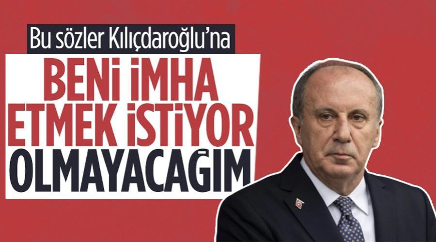 Muharrem İnce: Amaçları ikna etmek değil, imha etmek